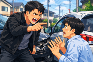 車や自転車で怖い人にぶつけてしまったら守ってくれますか？